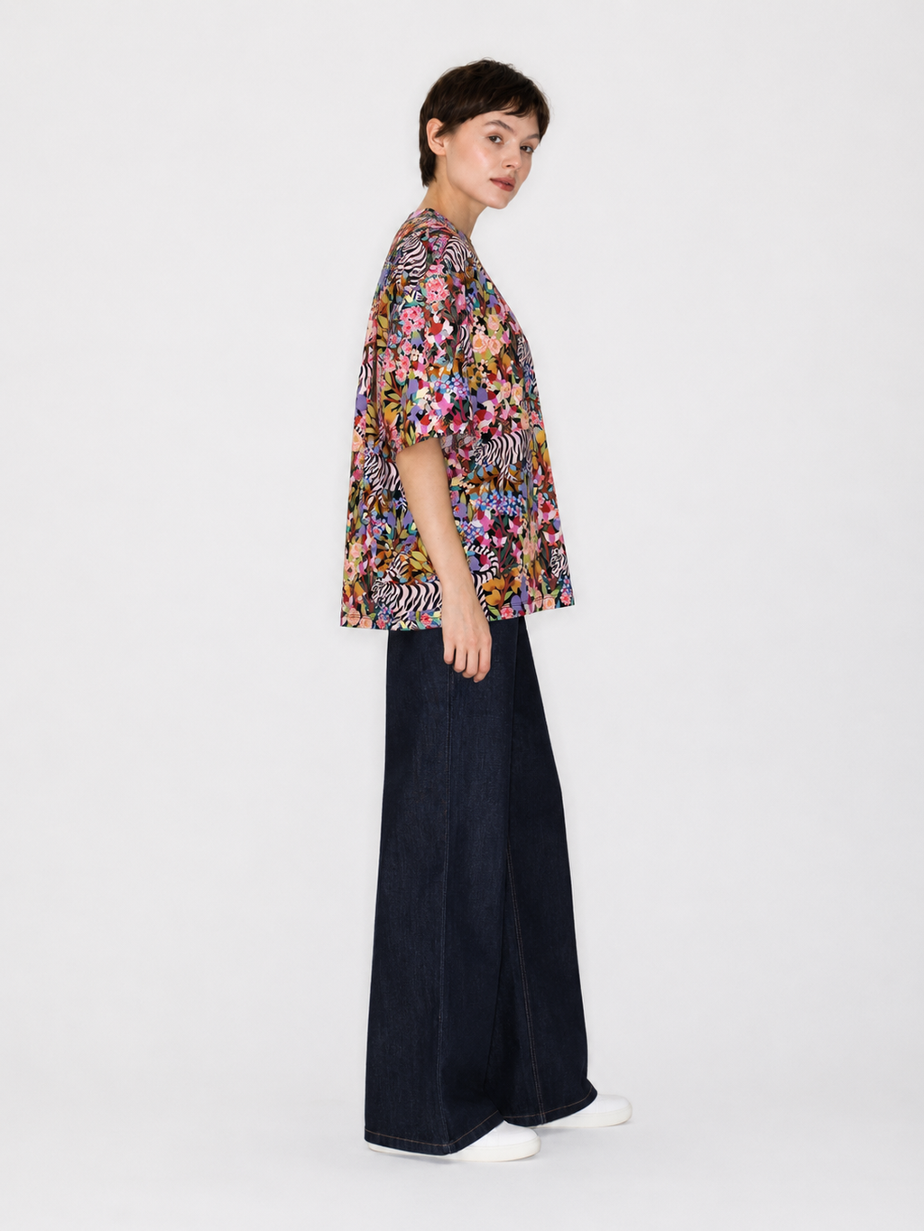 Tiger pattern All-over print T-Shirt