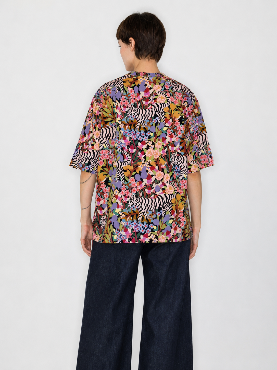 Tiger pattern All-over print T-Shirt