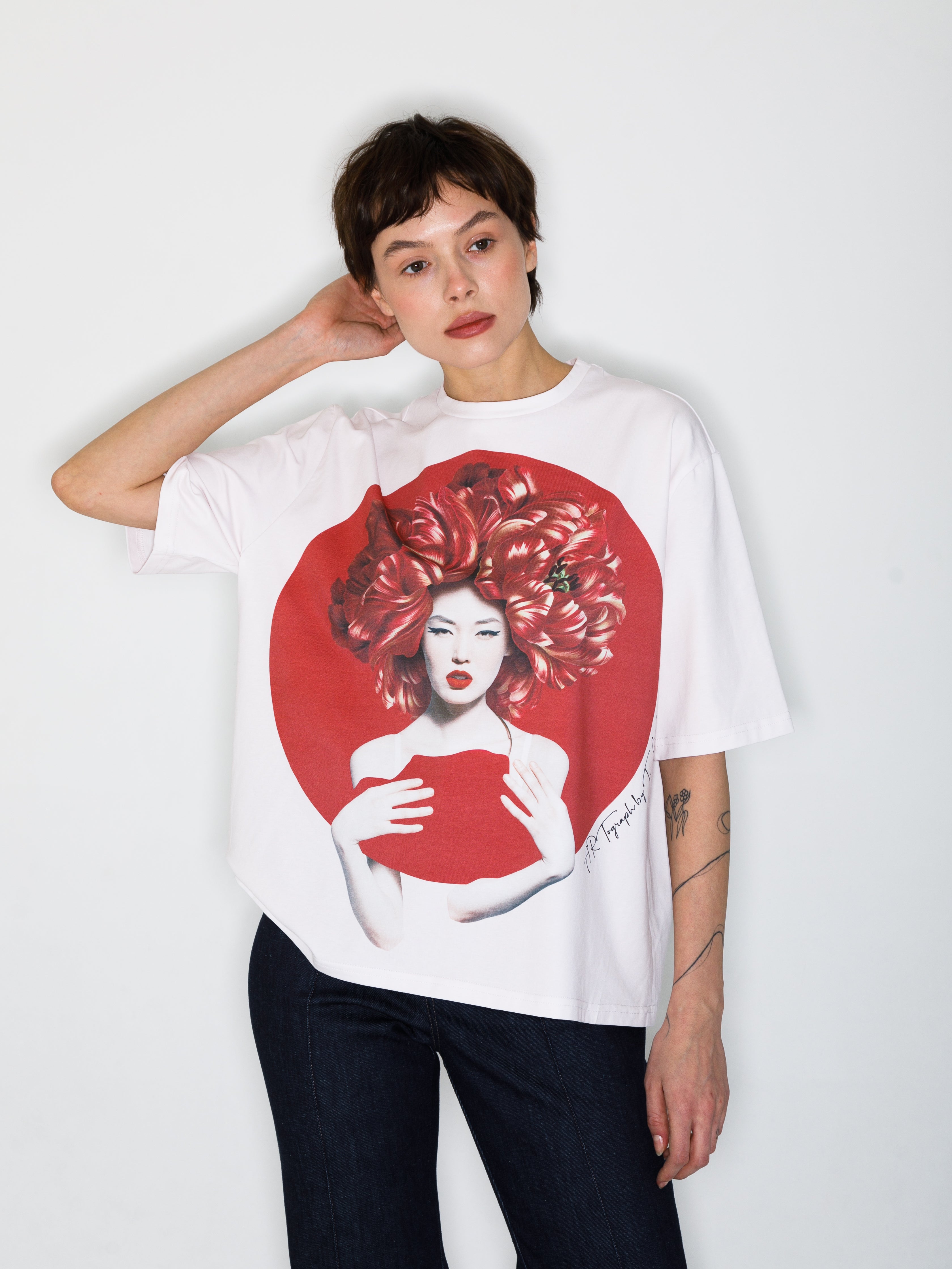 Japonesa Allover-Print T-Shirt